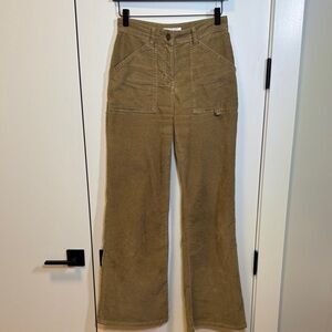 Reiss Tan Corduroy Trousers